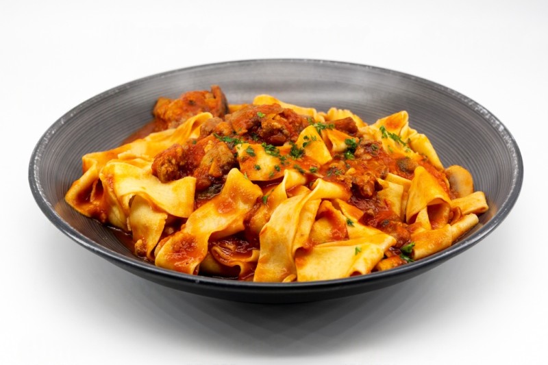 Pappardelle Funghi E Salsiccia