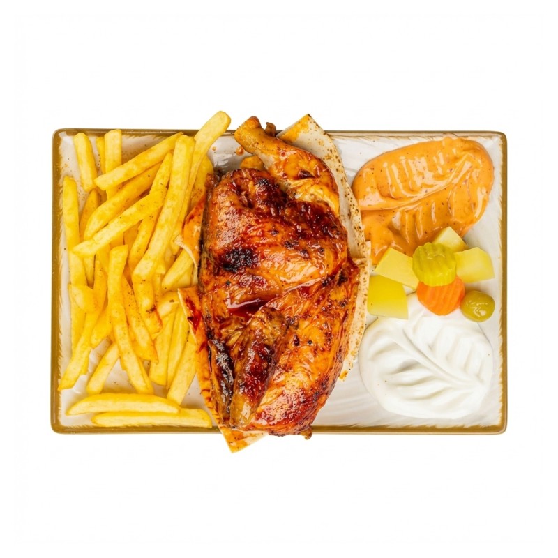 Poulet Grillé Au Charbon