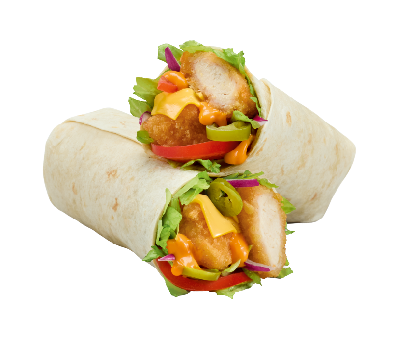 Menu Wrap Crunchy Chicken & Cheddar 🧀