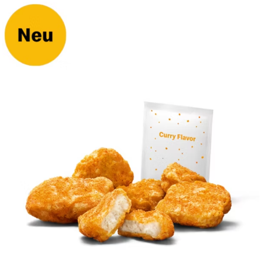 6 Shaker Chicken Mcnuggets Curry Flavor