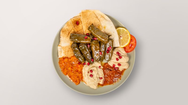 Stuffed Vine Leaves Starter Plate