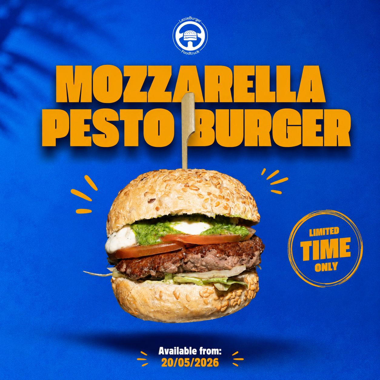 Mozzarella Pesto Burger
