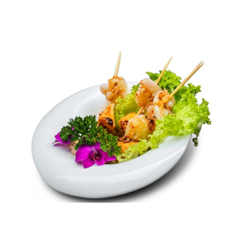 Variété De Boulettes De Crevettes, De Poisson Et Tofu De Poisson À La Sauce Piquante Sichuan