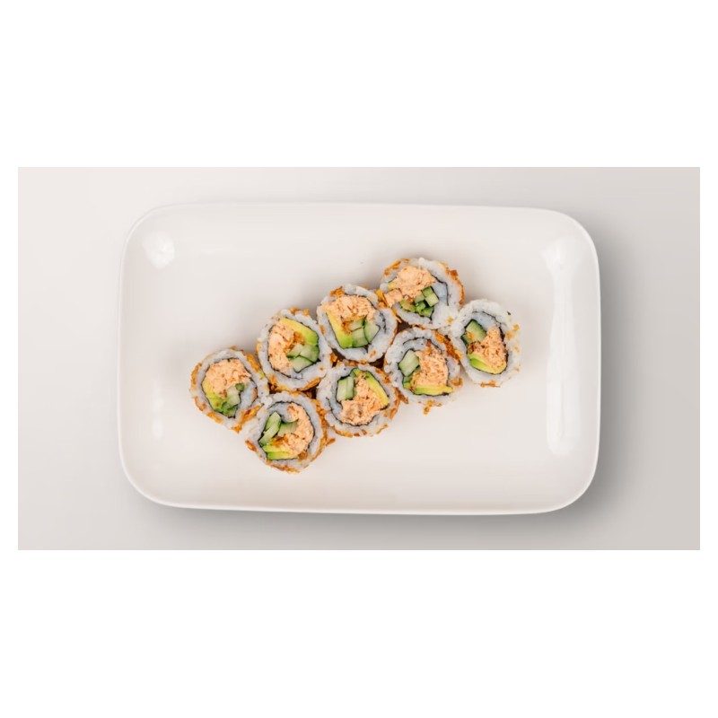 Ca10 Oignons Sèches Saumon Cuit Concombre Avocat