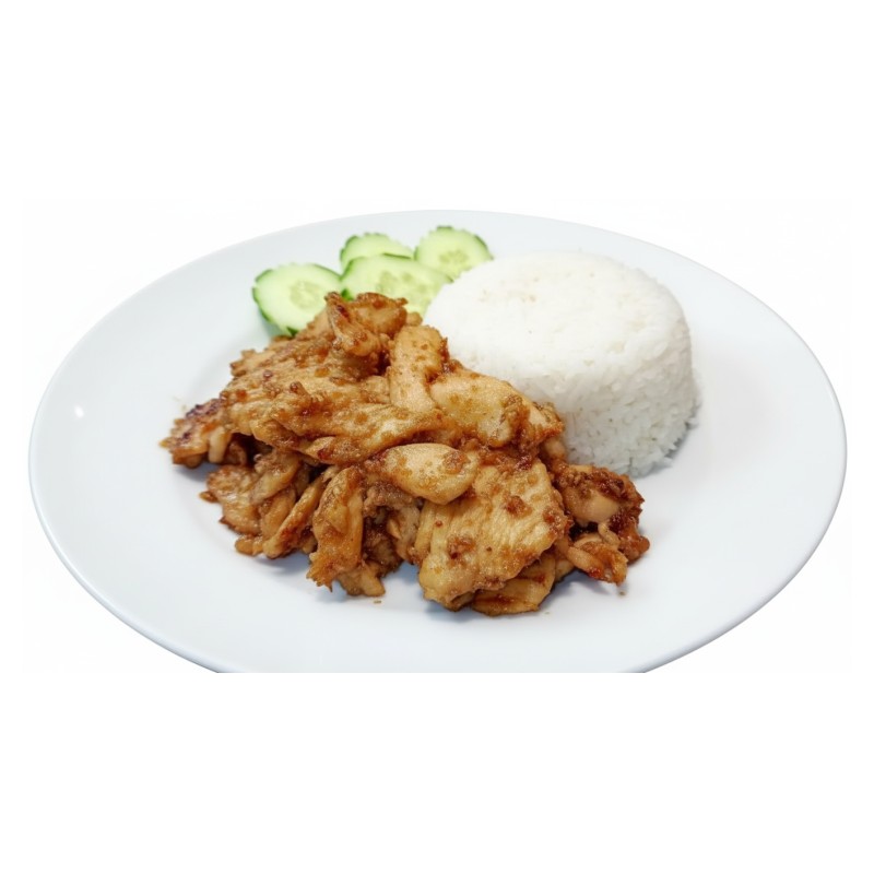 Porc Frit À L’ail Et Au Poivre