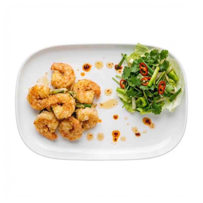 Crevettes Sautées Au Sel Et Au Poivre