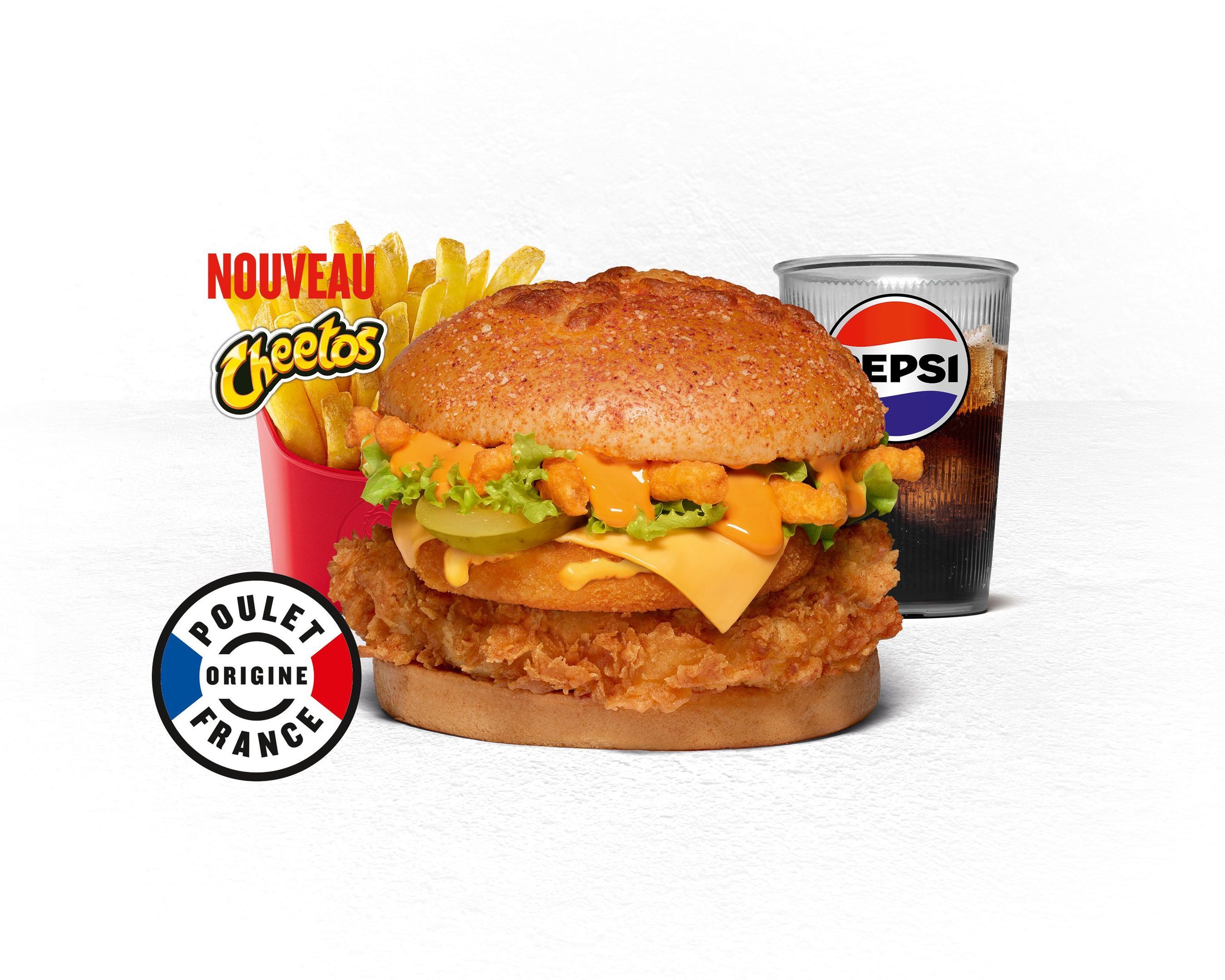 Menu Extra Cheddar Burger