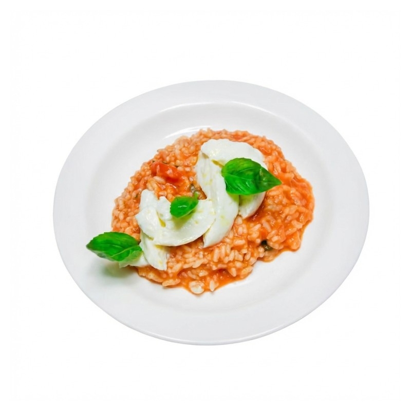Risotto Al Pomodoro, Mozzarella Di Bufala E Basilico