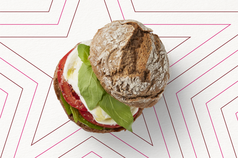 Pain Rond Caprese