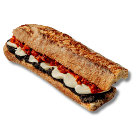 Sandwich Mozzarella-Tomates Séchées