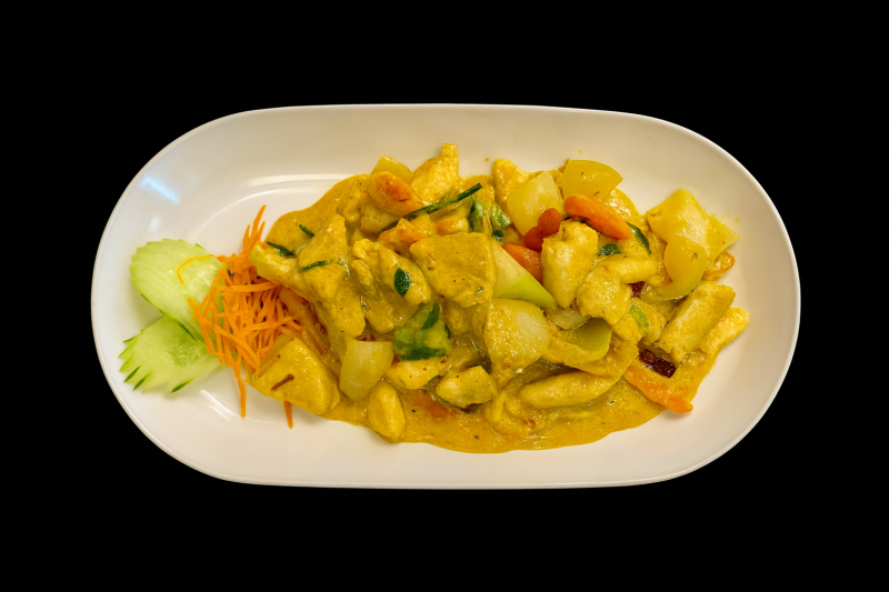 (26A) Poulet Sautés À La Poudre De Curry Jaune