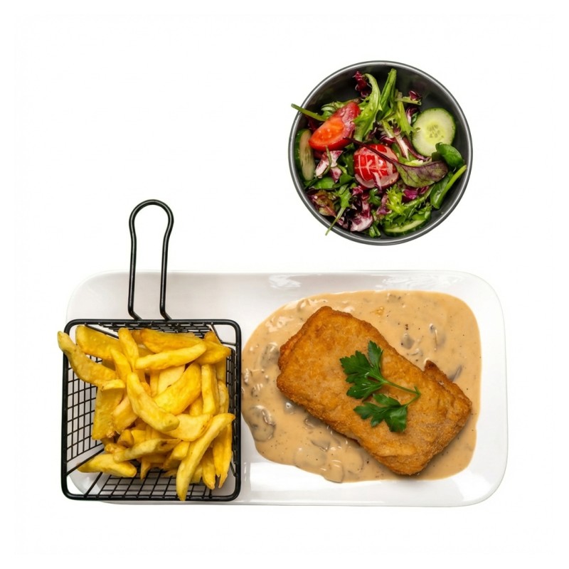 Cordon Bleu De Veau Panée Crème Champignons