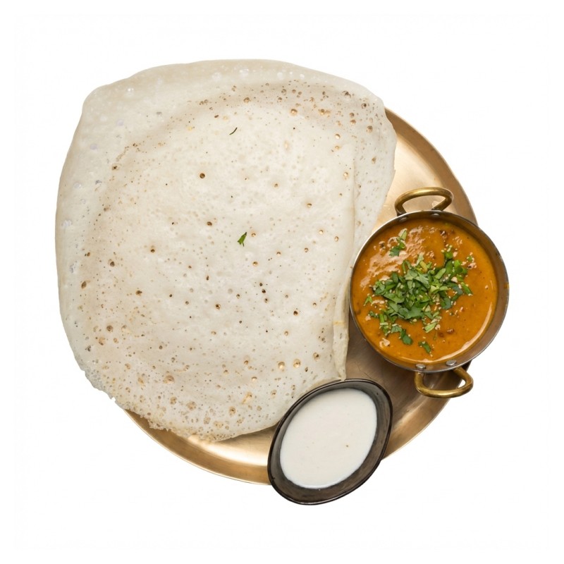 Appam With Fish Curry And Coconut Milk