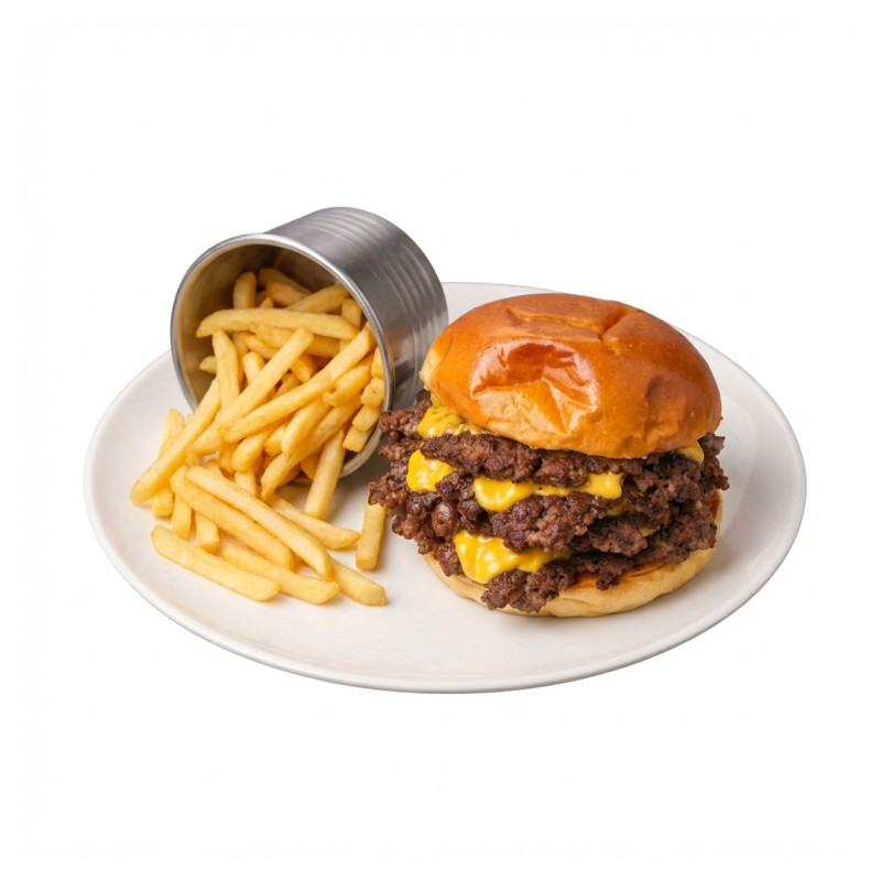 Menu Smash Burger 🍔 + Fries 🍟