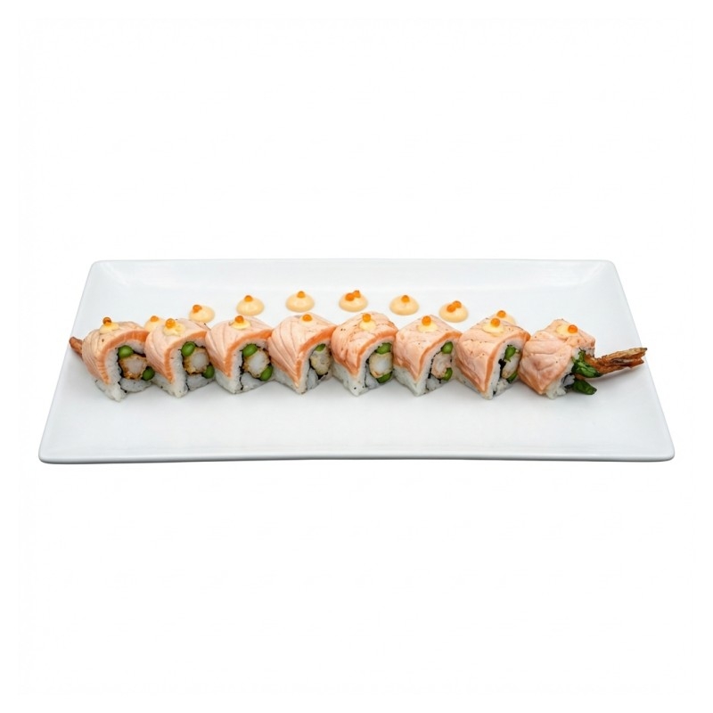 301 Saumon Roll Asperges Tempura