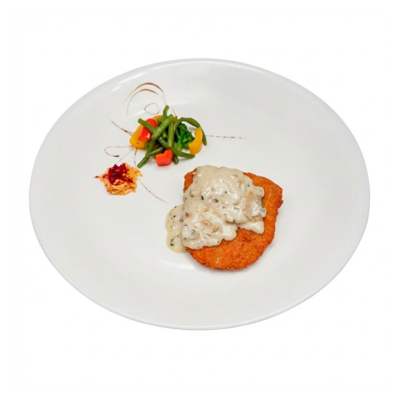 Cordon Bleu Al Prosciutto Di Parma E Mozzarella Con Salsa Ai Funghi