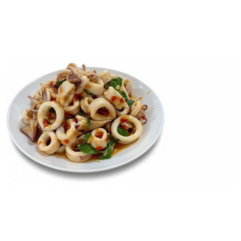 Calmares Sautés Au Basilic