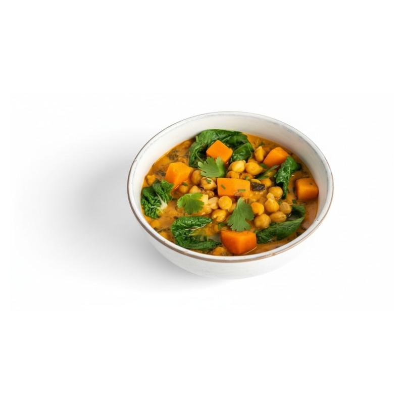 Curry De Pois Chices, Épinards Et Patates Douces