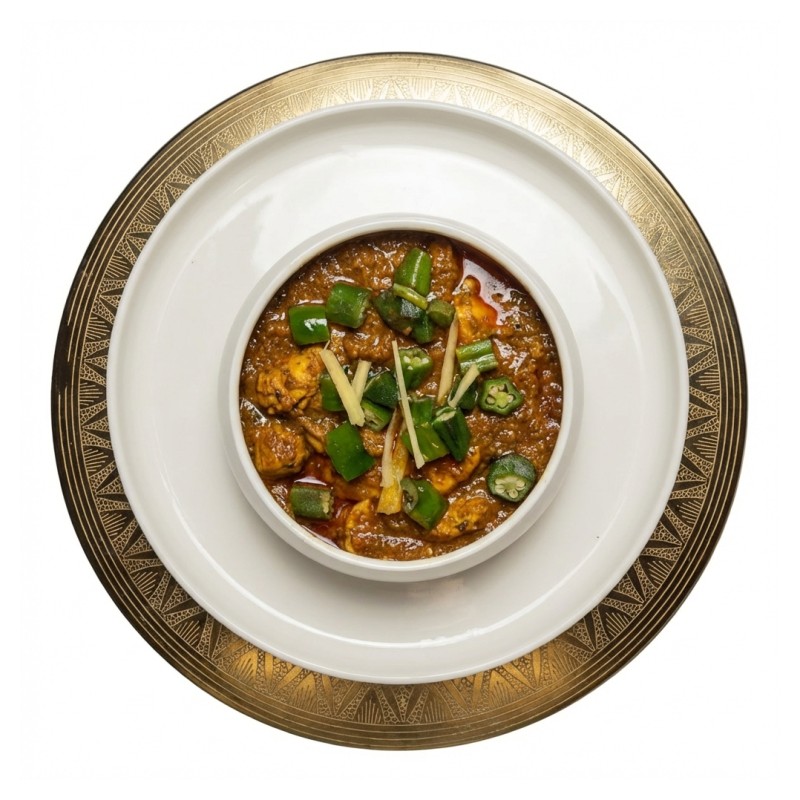 46-Chicken Bhindi Masala