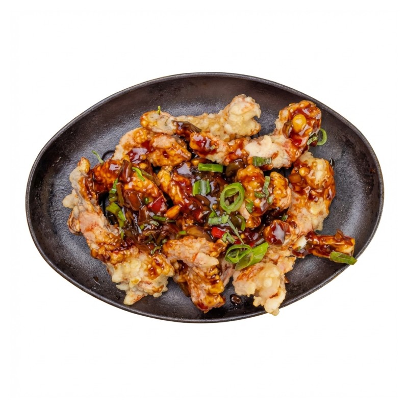 Scampi Panés À La Sauce Aigre-Douce