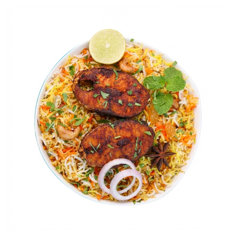 116-Salmon Biryani