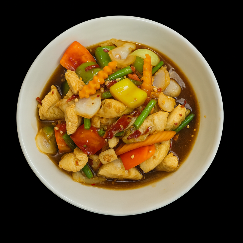 (27) Poulet Sauté Au Basilic