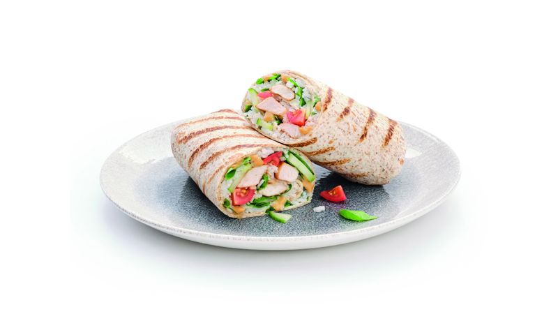 Hot Chicken Teriyaki Wrap