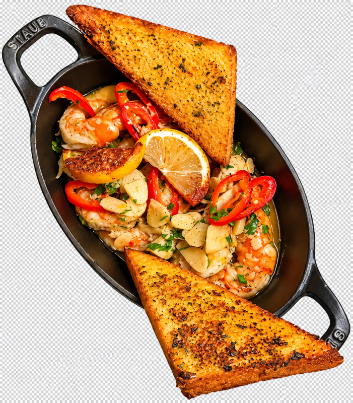 Gambas Ail Et Jalapenos