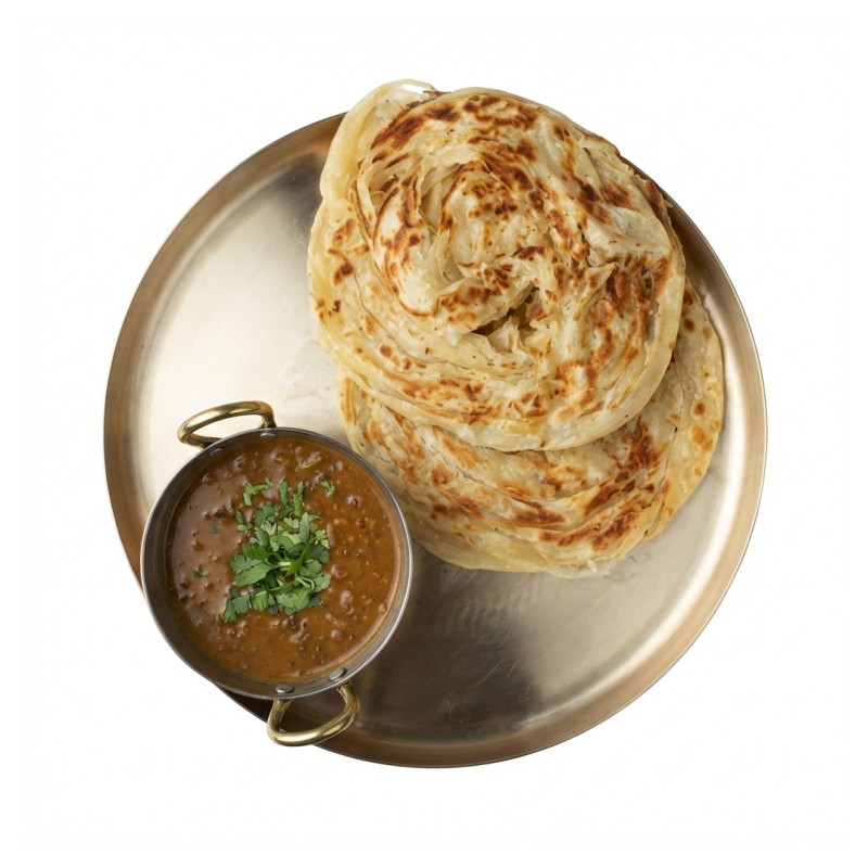 Parotta With Kadala Curry