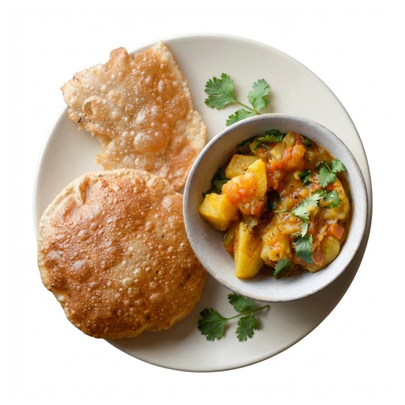 Poori With Aloo Masala