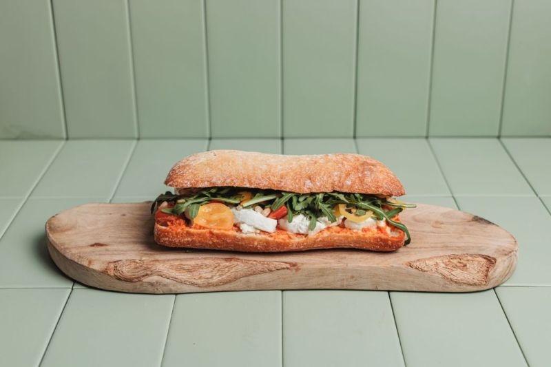 Ciabatta Bufala Pesto Rosso