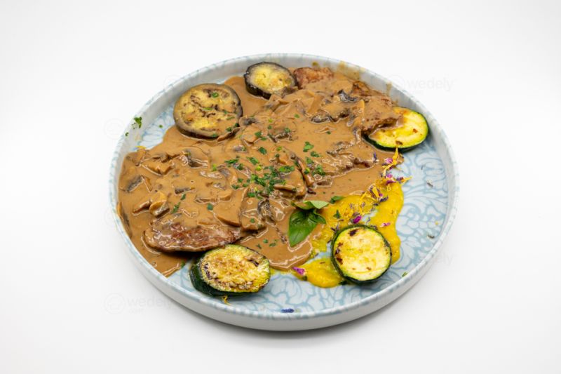 Escalope De Veau Crème Champignons