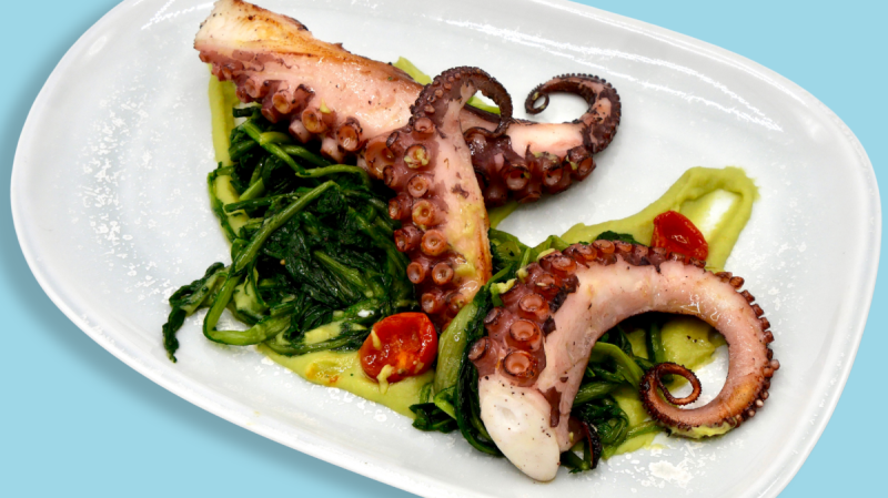 **New** Polpo Rosticciato Con Fave E Cicoria