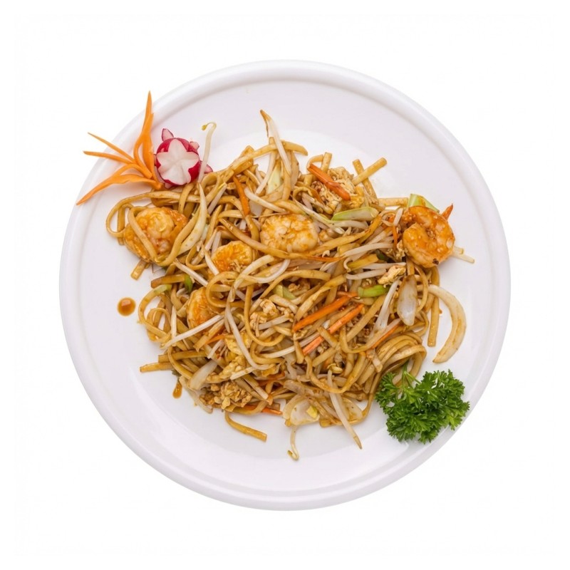 93 - Nouilles Sautées Aux Scampis