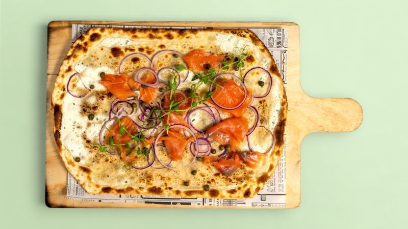 Tarte Flambée Saumon