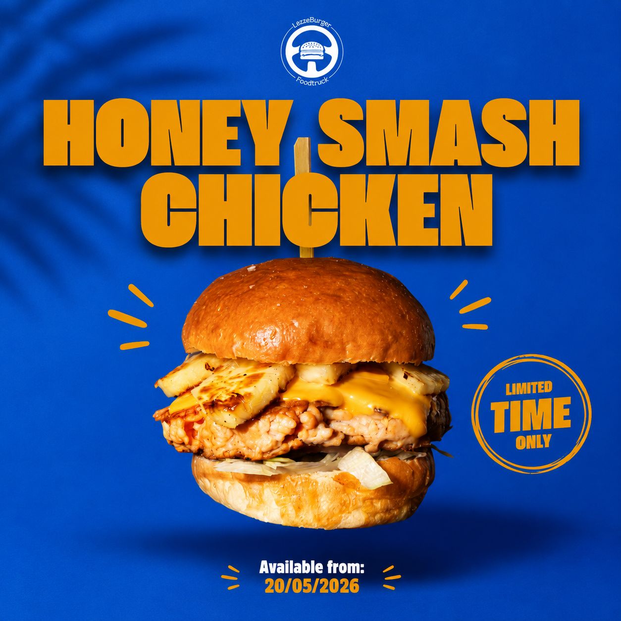 Honey Smash Chicken Burger