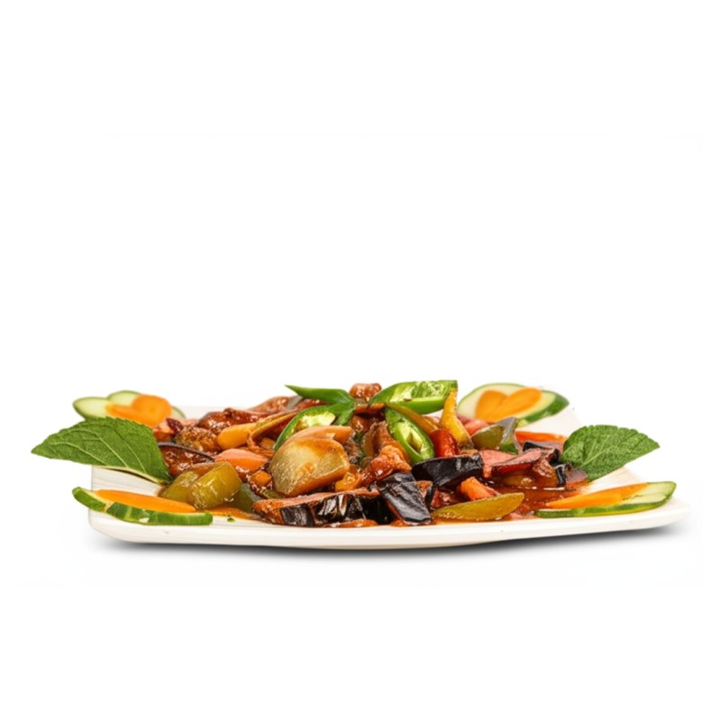 Aubergine Vegetable Chilli