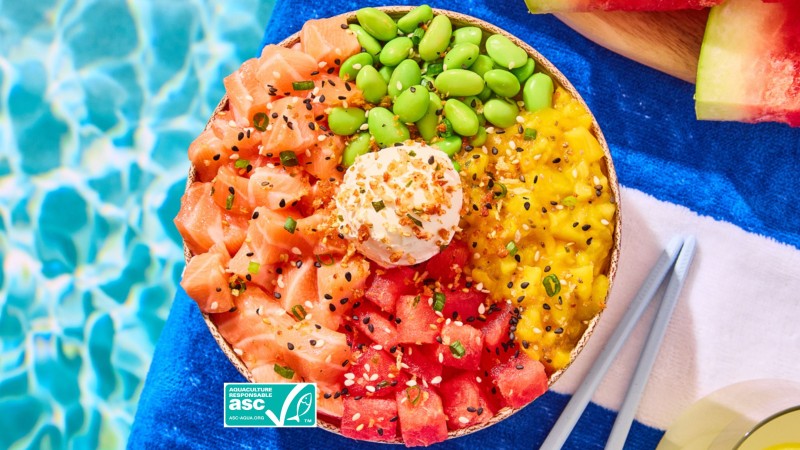Red & Mango Poké Saumon