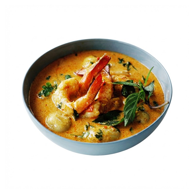 Scampis Au Curry Rouge